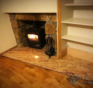 Granite fireplace