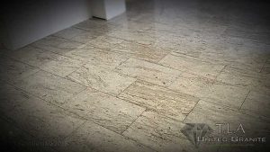 Grey granite floor